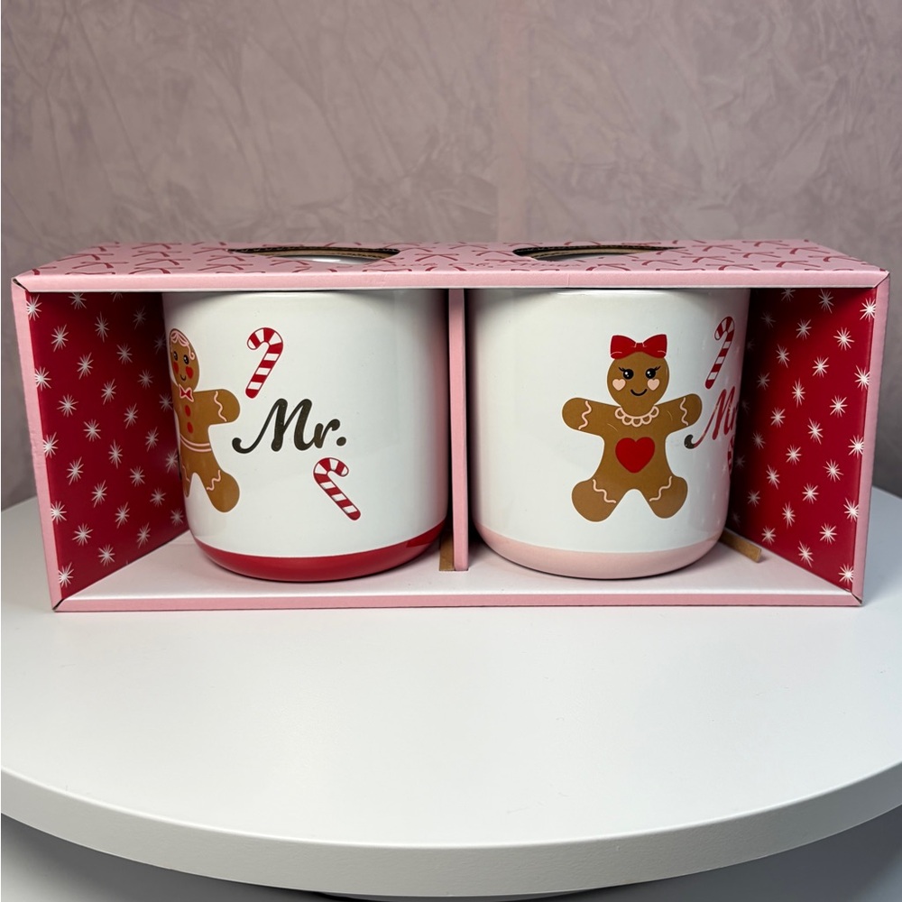 Mr. and Mrs. Gingerbread Mugs